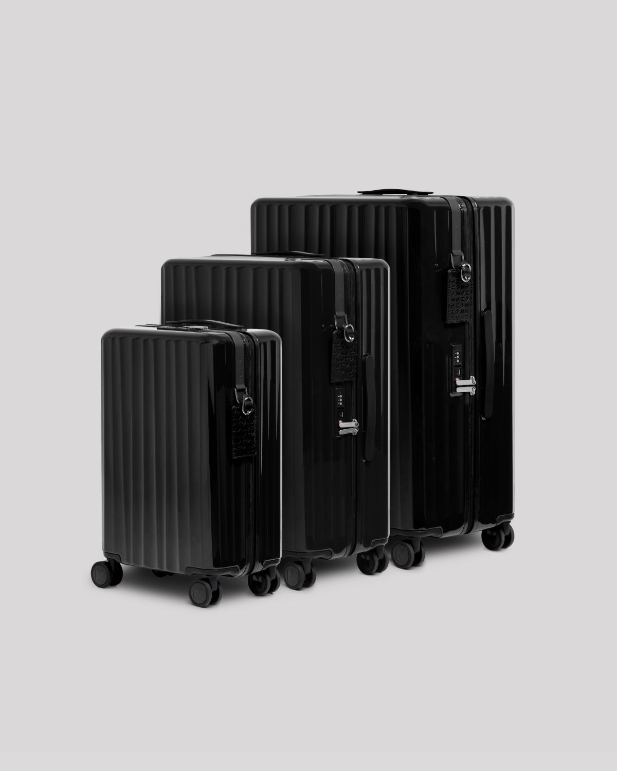 Charcoal Black -  Bold Cabin Bag V2 + Bold Check-In (M) Bag V2 - Bold Check-In (L) Bag V2 Bundle
