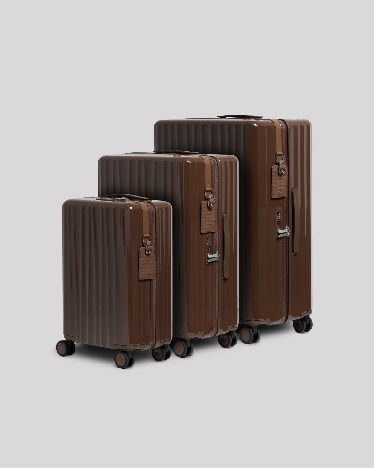 Chestnut Brown -  Bold Cabin Bag V2 + Bold Check-In (M) Bag V2 - Bold Check-In (L) Bag V2 Bundle